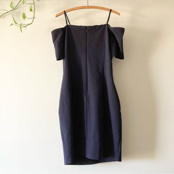 MARINA Off the Shoulder Midi Dress‎ Size: L - Picture 3 of 4